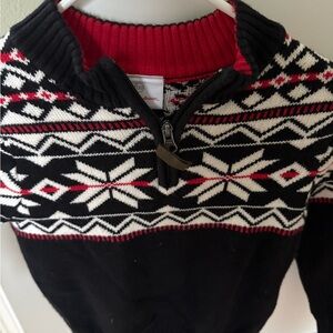 Hanna Andersson Black and Red Kids Sweater